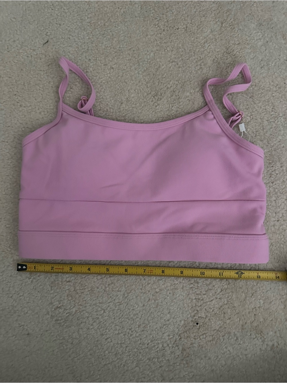 Women’s Pink Ribbed Tank Top